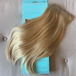 Halocouture Halo Hair Extensions 18 inch Layered 14-24 Warm Blonde w Highlights